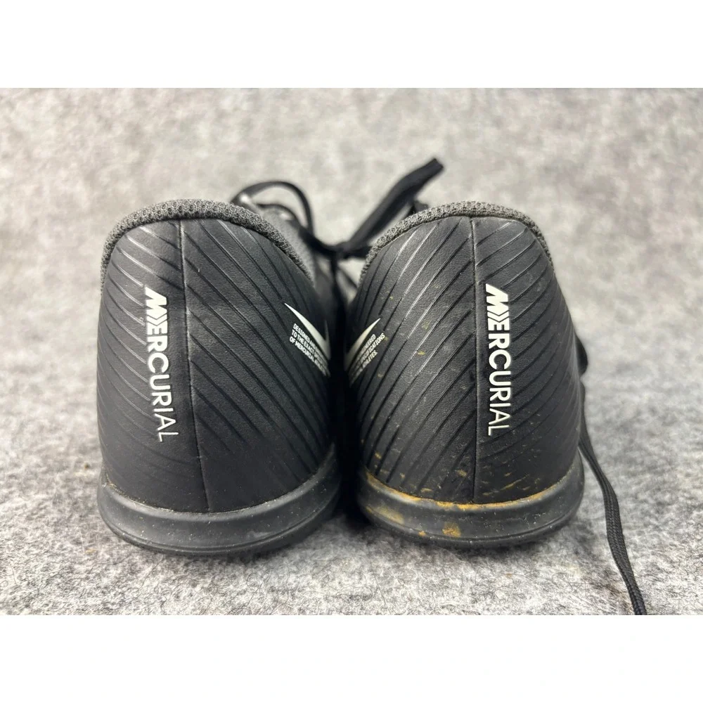 Nike Mercurial Soccer Shoes Kids Size 4Y Black Indoor Court Athletic Sneakers‎